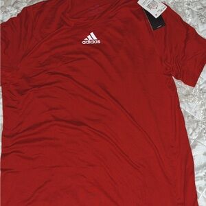 Adidas Men's Bold Red Short Sleeve Tee